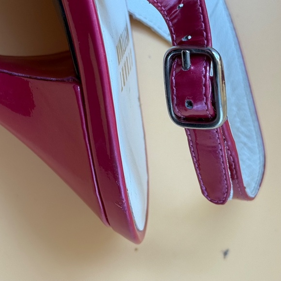 👠 Stuart Weitzman Hot Pink Patent Leather Heels – Size 8 - Picture 6 of 11